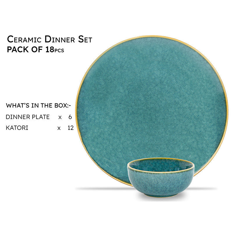 Careina Ceramic Dinner Set (180 mL) - 18 Piece Set media 3
