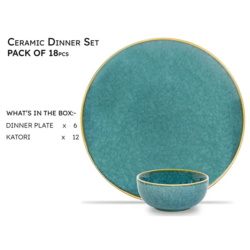Careina Ceramic Dinner Set (180 mL) - 18 Piece Set media 3