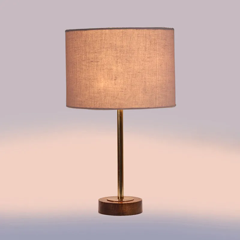 Cotin I Rodin Wooden Table Lamp - Grey,Gold,Brown media 5