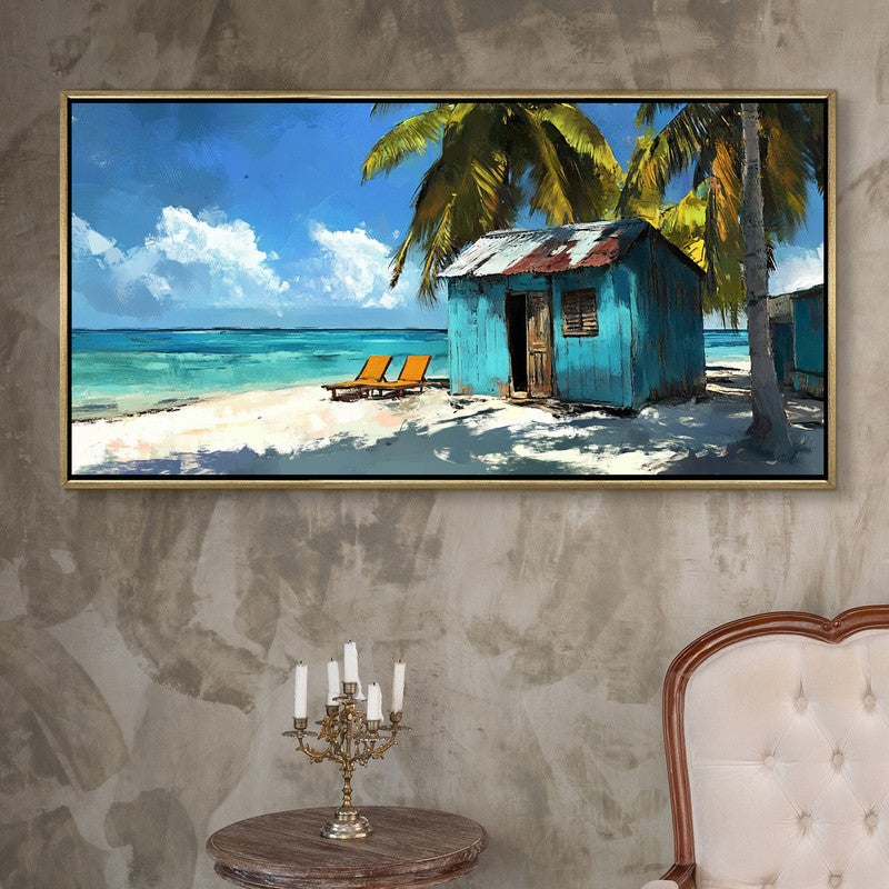 Haven Canvas Wall Painting With Frame