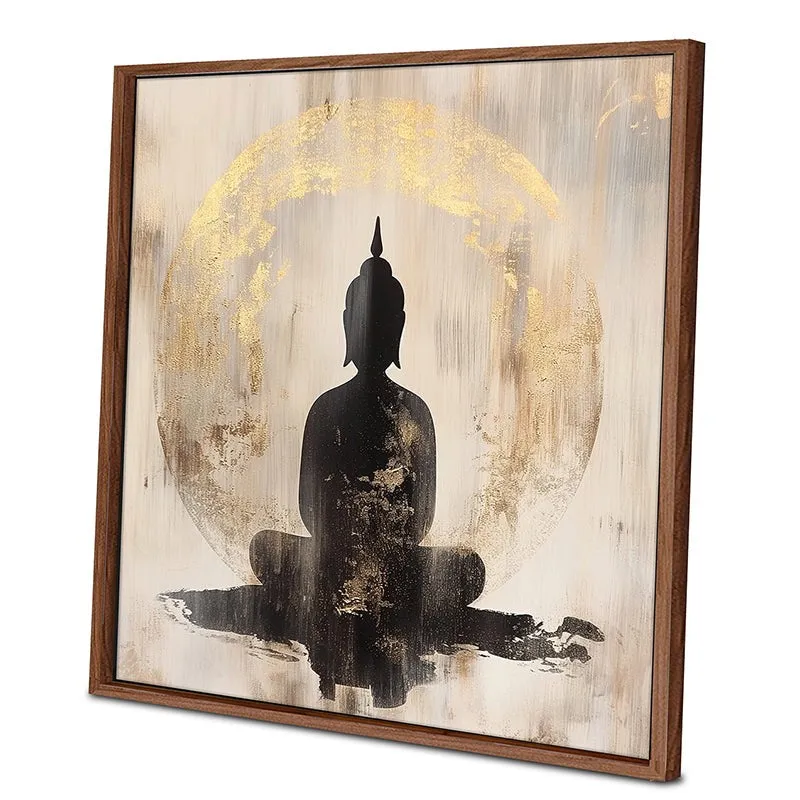 Buddha Roopam Canvas Wall Art With Frame media 2
