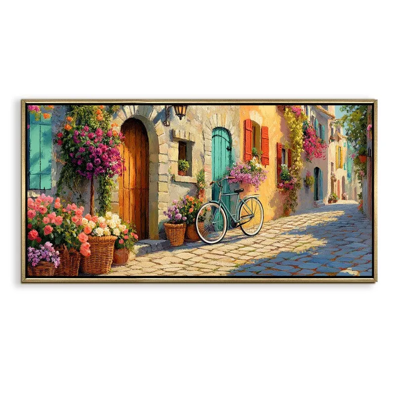 Blooming Tranquility Canvas Wall Painting With Frame media 3
