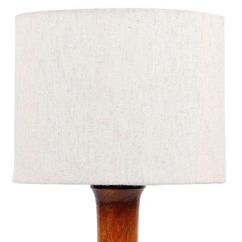 Sorar Nao Fabric Table Lamp - White,Brown media 5