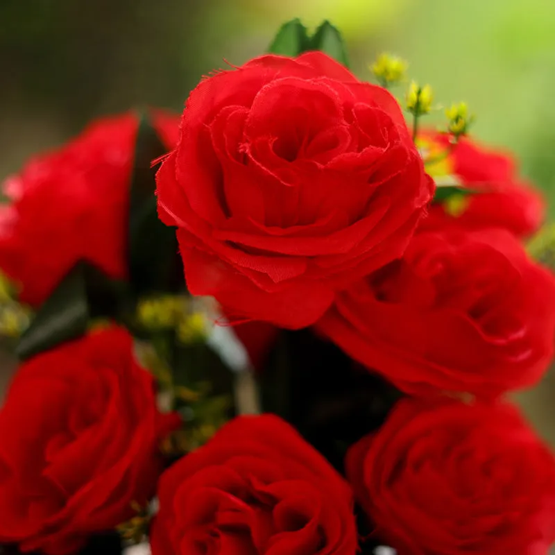 Fiora Artificial Rose (Red)  Set of One media 5