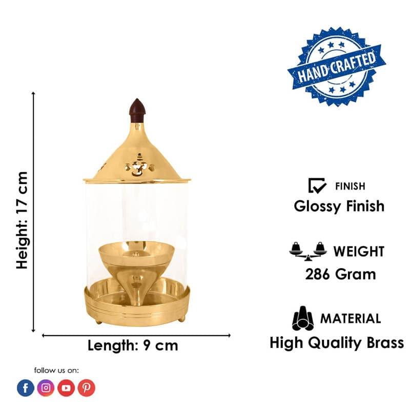 Kanchan Brass Akhand Diya - Small media 5
