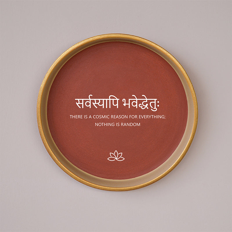 Cosmos Terracotta Wall Plate - Set Of Three media 5
