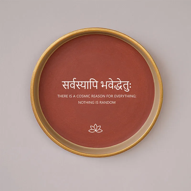Cosmos Terracotta Wall Plate - Set Of Three media 5