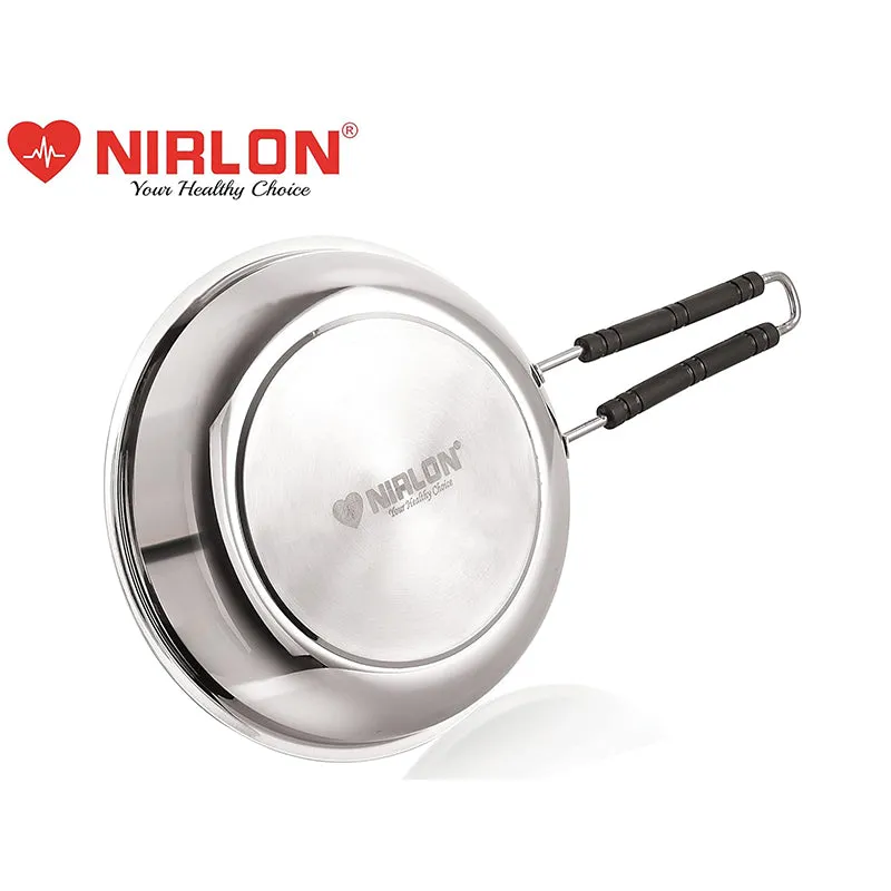 Nirlon Steel Frying Pan - 9 Inches media 3