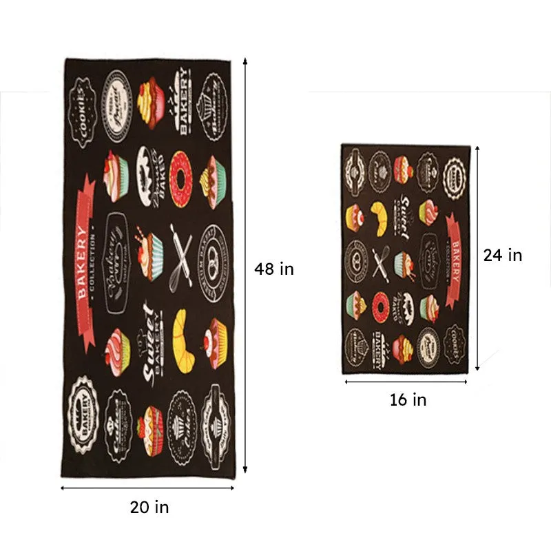 Home Bake Kitchen Nylon Runner Rug - Set Of Two media 7
