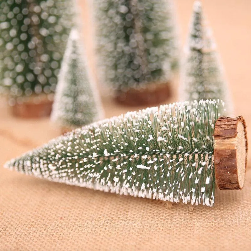 Mini Glimmer Resin Christmas Tree Ornament - Set Of Five media 4