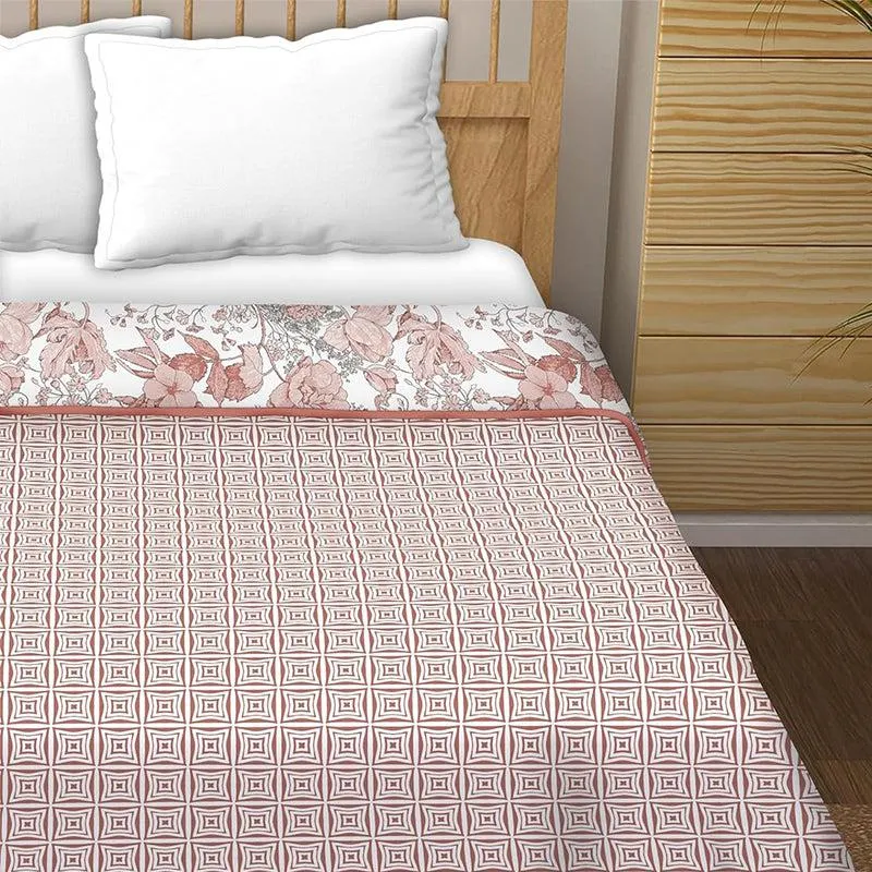 Mohita Reversible Cotton Dohar (Pink) - 180 GSM media 6