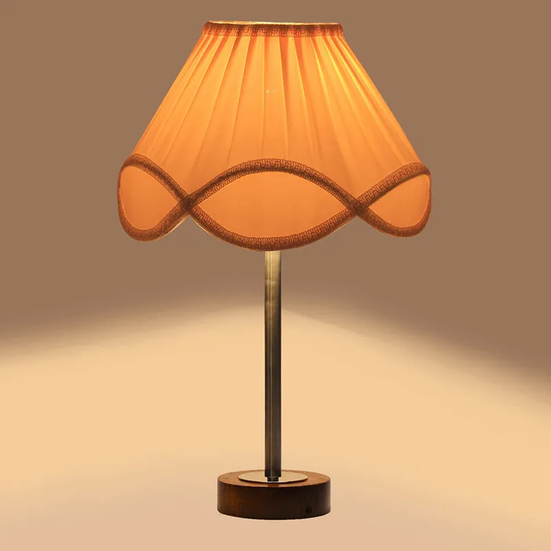 Valencia Rodin Wooden Table Lamp - OffWhite,Silver,Brown media 6