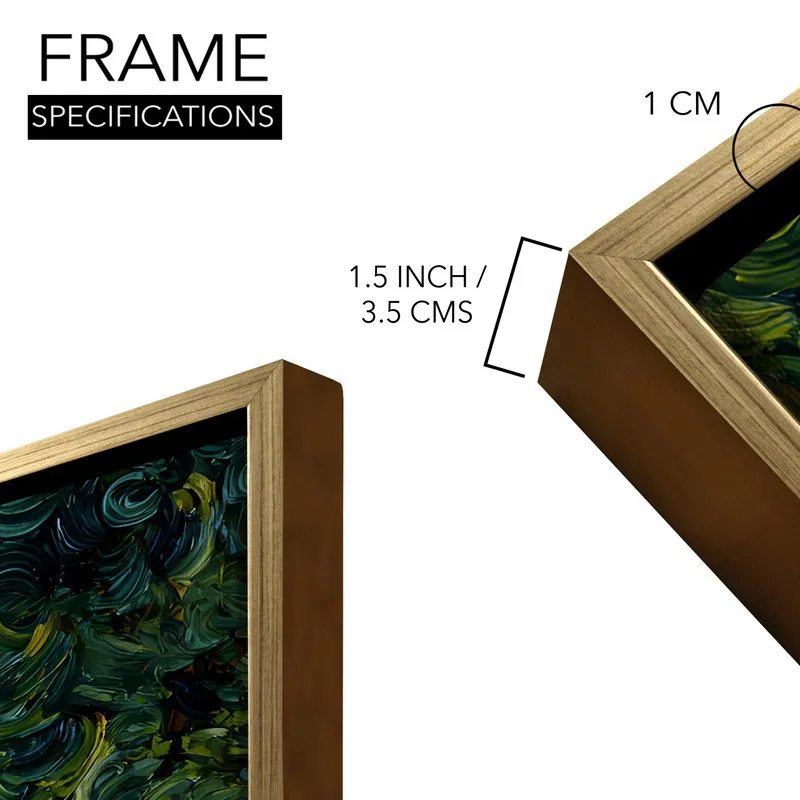Dappled Walk Canvas Wall Painting With Frame media 8