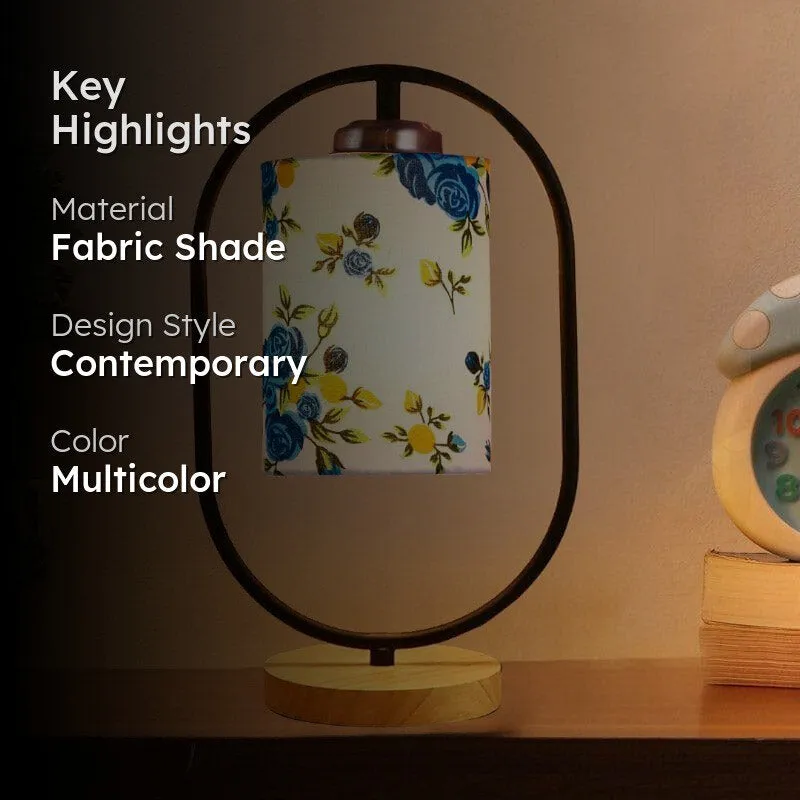 Floral Echo Fabric Table Lamp media 2
