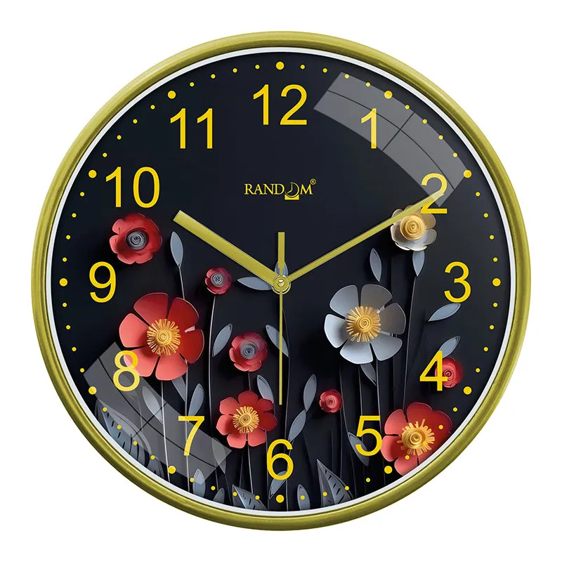 Bloom In Dark Plastic Wall Clock media 5