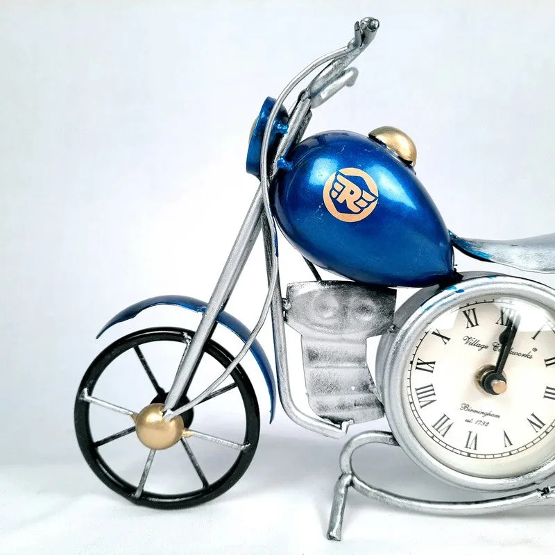 Bullet Motorcycle Iron Table Clock media 6