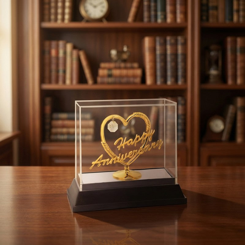 Anniversary Grace 24K Gold Plated Mild Steel Showpiece
