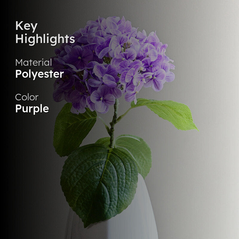 Caelia Artificial Hydrangea Stick - Lavender media 2