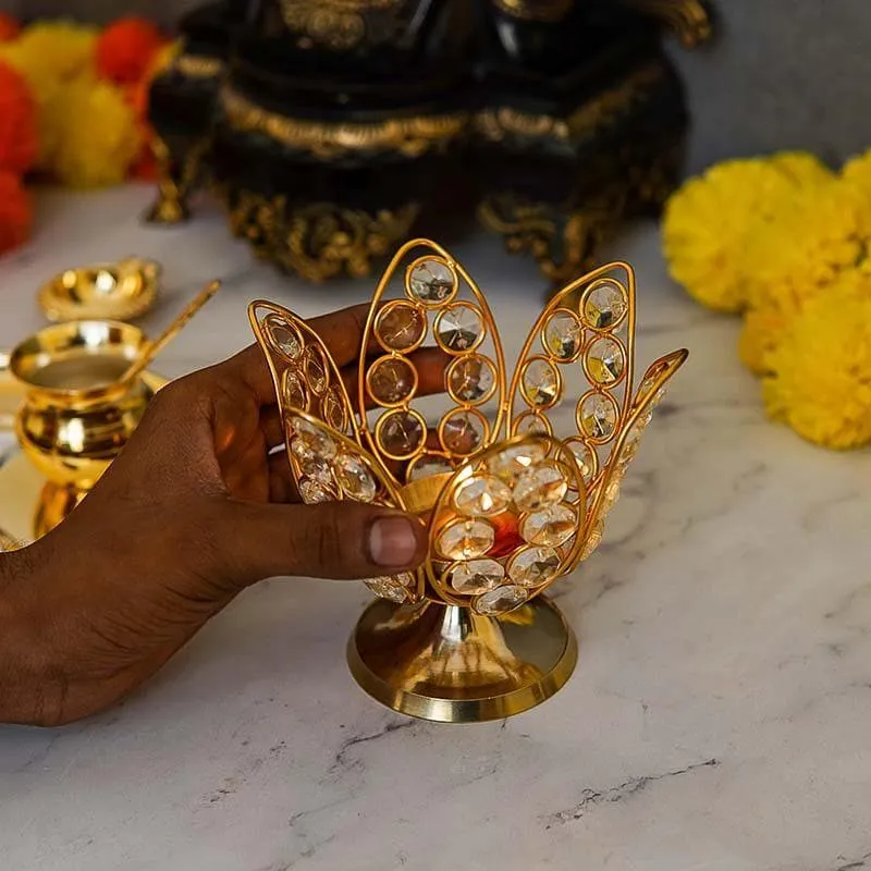 Petalled Diya media 3