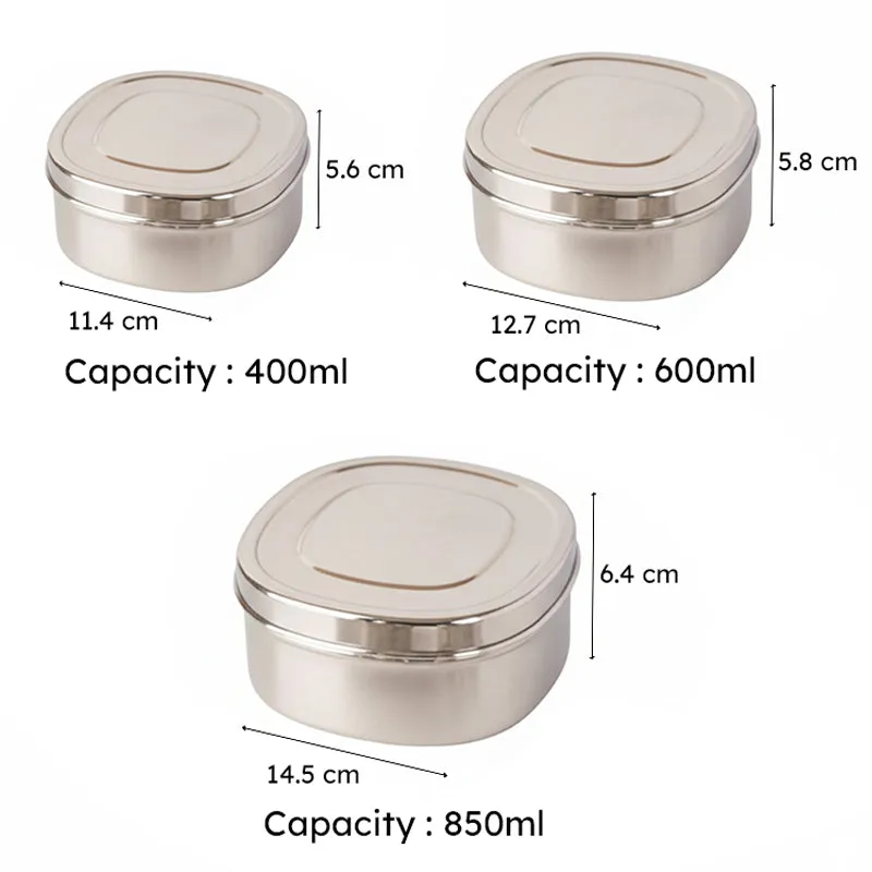 Food Pack Conatiner (400/600/850 mL) - Set Of Three media 6
