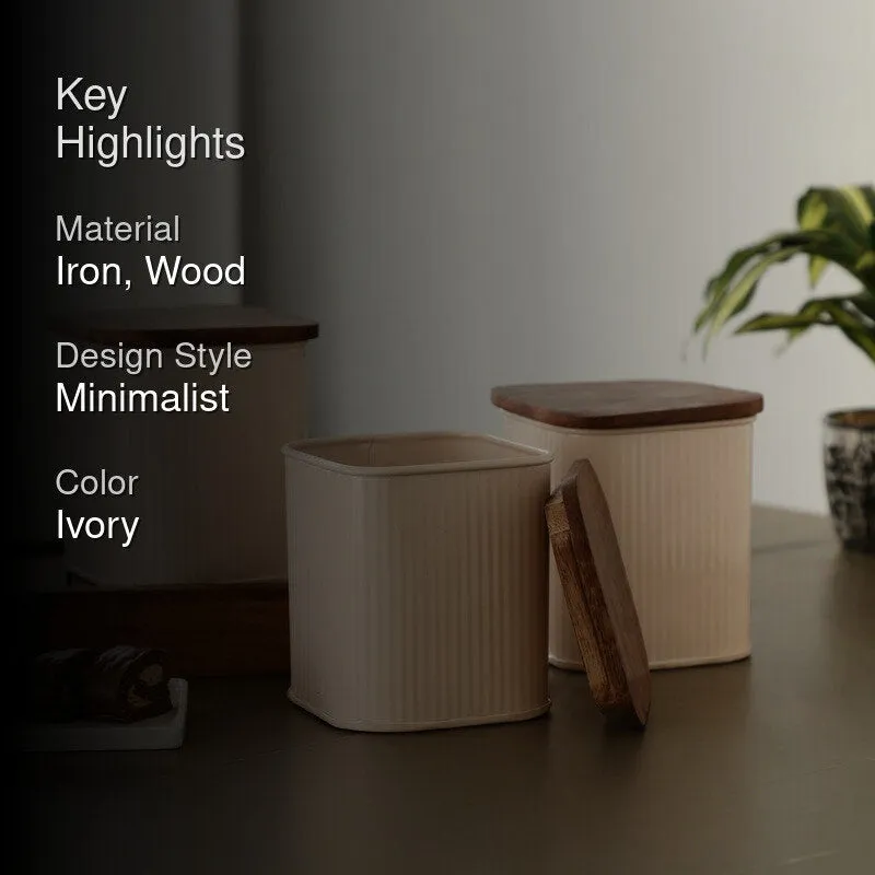 Grain Keeper Container (Ivory,1500 mL Each) - Set Of Three media 2