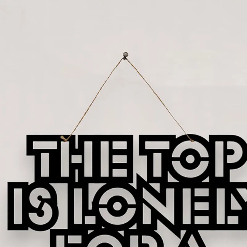 The Top Is Lonely Mild Steel Wall Accent media 4