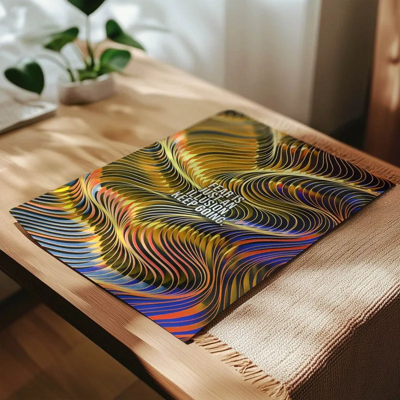 Vibrant Waveforms Wall Poster media 4