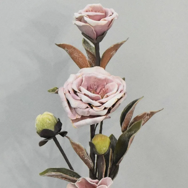 Magnolia Bloom Crafted Artificial Flower - Brown media 5