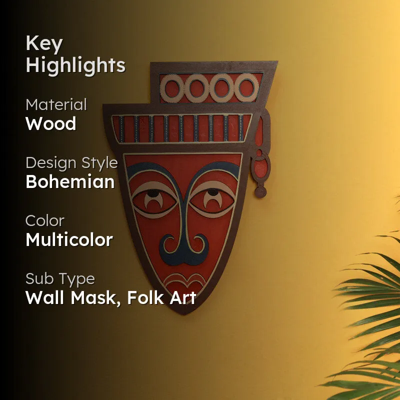 Indrabhuti Mask Wooden Wall Accent media 2