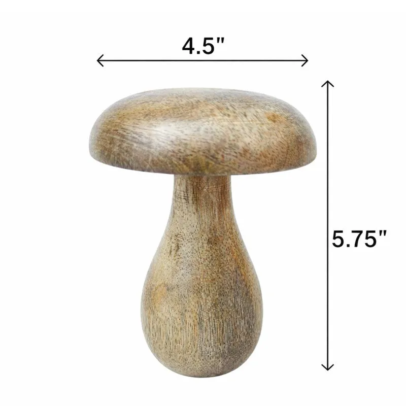 Shrooma Mushwoom Wooden Table Lamp - Brown media 8