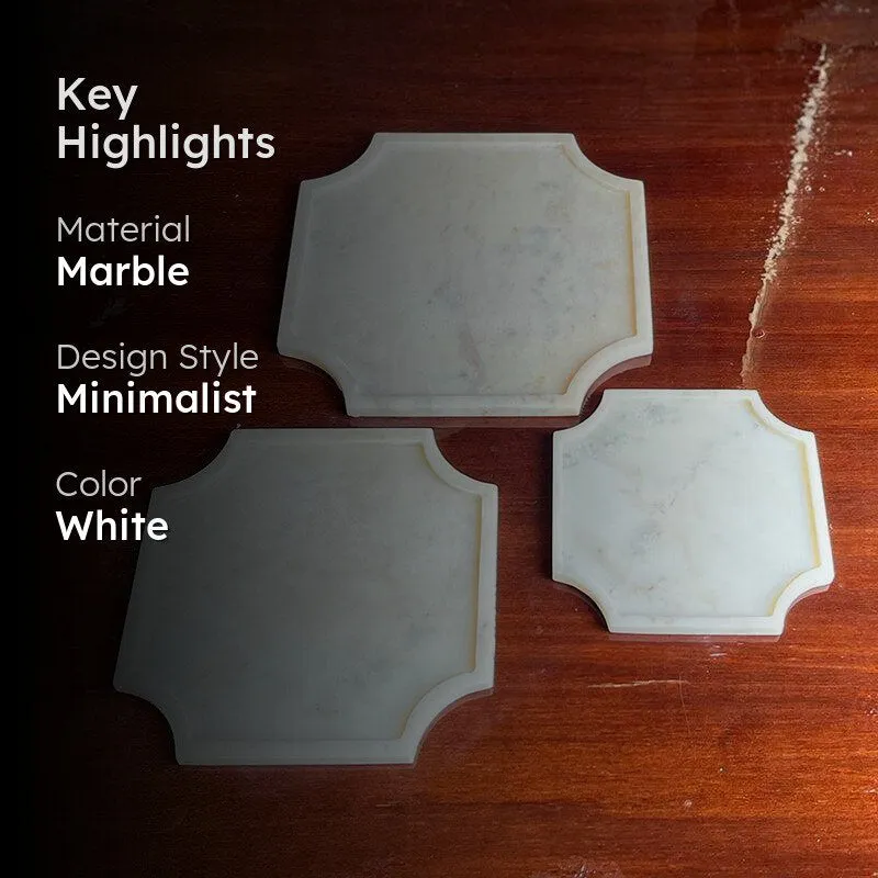 Marquina Octagon Marble Platter - Set of Three media 2