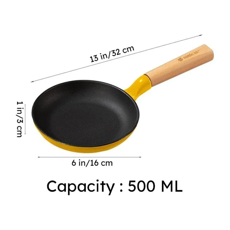 Cumin Co Enamel Cast Iron Frying Pan - 500 mL media 12