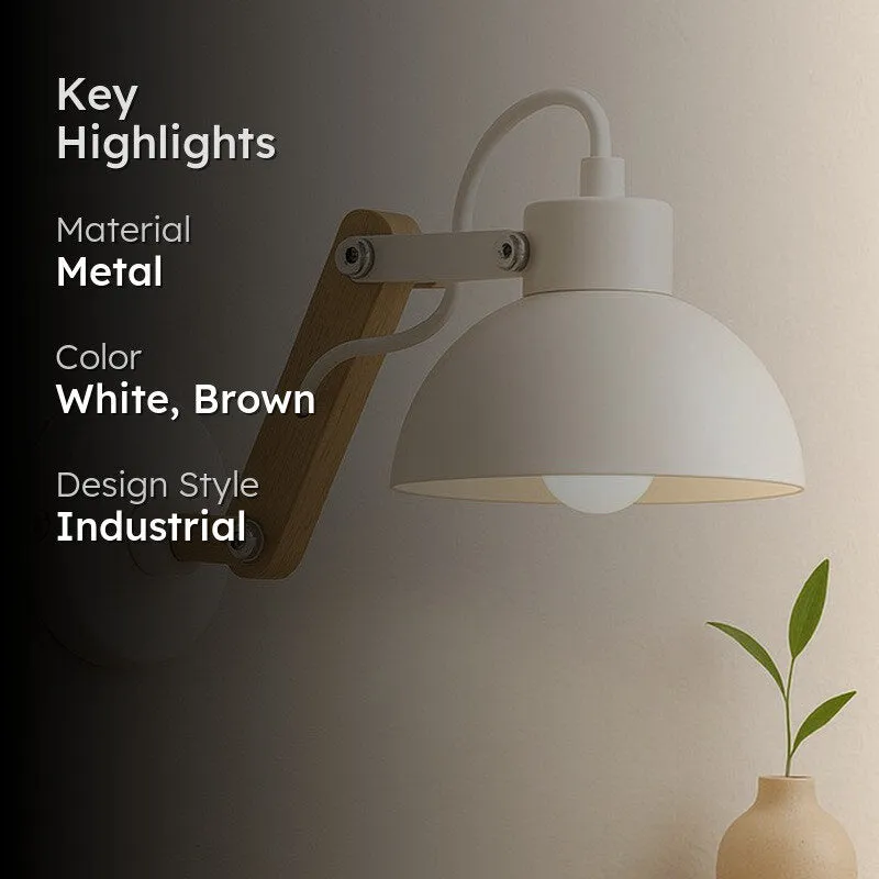 Mazor Metal Wall Lamp - White media 2