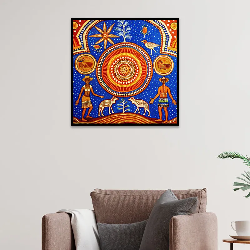 Tribal Tastes Canvas Wall Art With Frame media 5