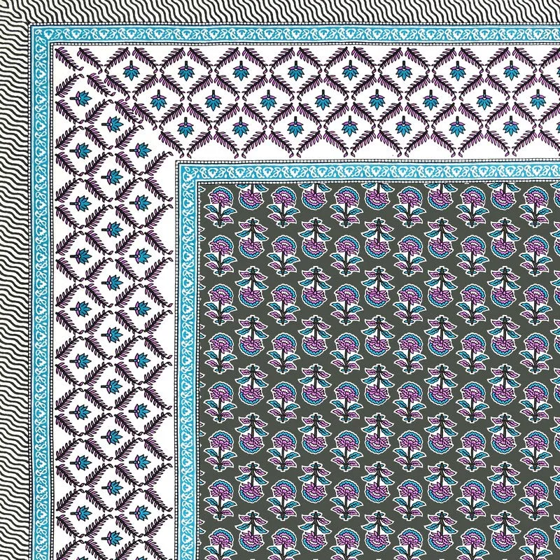 ImperialComfort Cotton Bedsheet (Blue) - 144 TC media 5