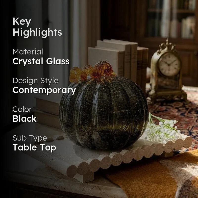 PumpkinAura Crystal Glass Showpiece media 2