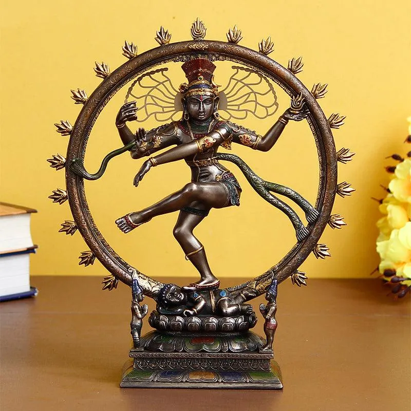 Nataraja Bronze Resin Showpiece media 1
