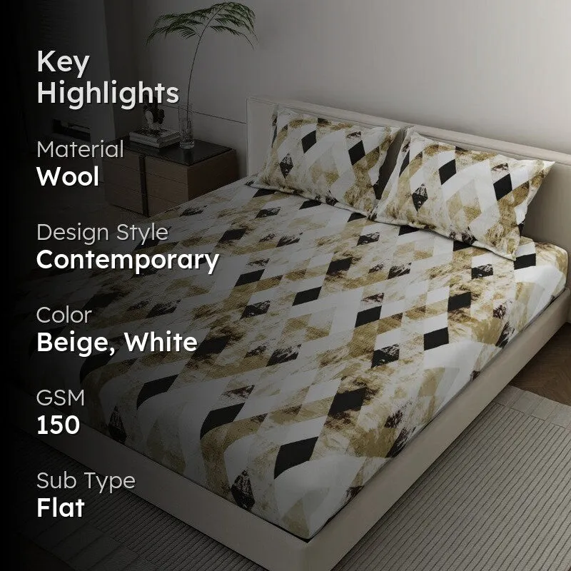 ModernWeave Woolen Bedsheet - 150 GSM media 2