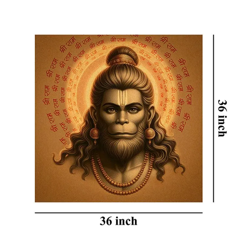 Majestic Hanuman Wall Painting media 7