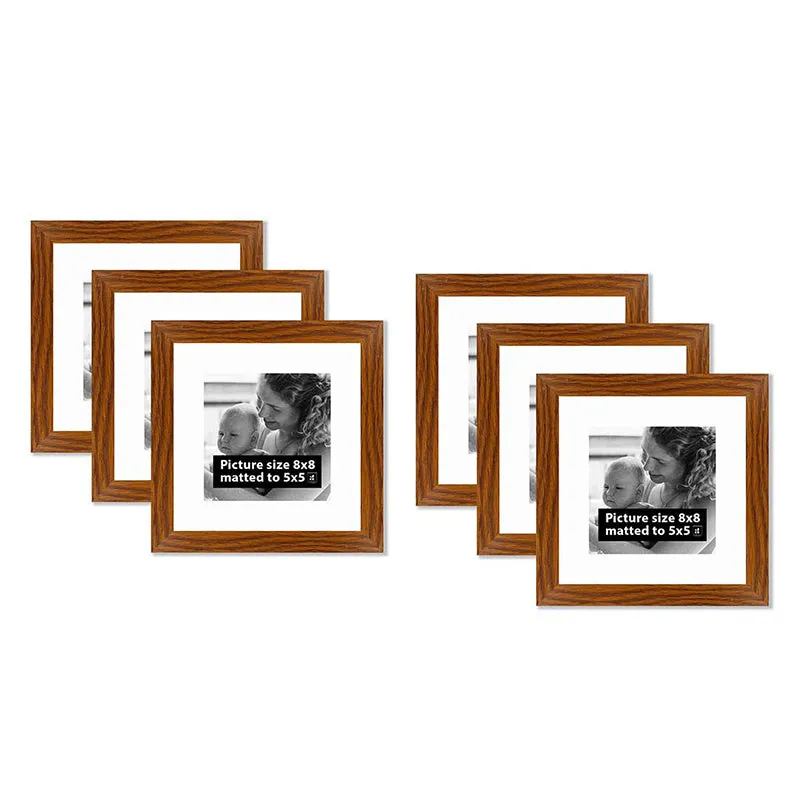 Willow Waves Photo Frame (Brown) - Set Of Six media 3