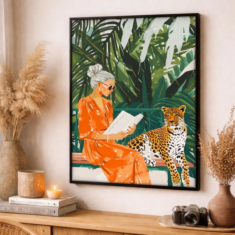 Aranya Grace Canvas Wall Painting With Black Frame media 3
