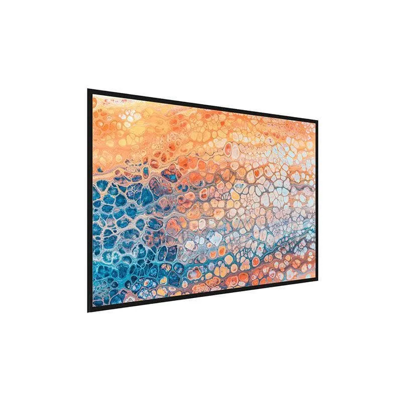 Cells Abstract Canvas Wall Painting - Black Frame media 3