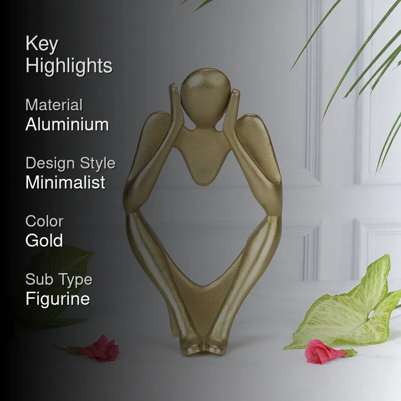 Echo Of Silence Aluminium Showpiece - Gold media 2