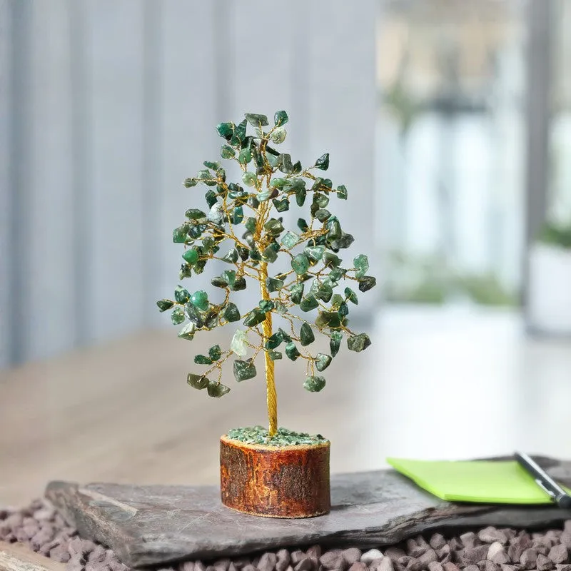 Prosperity Jade Gemstone Tree Decorative Showpiece media 6