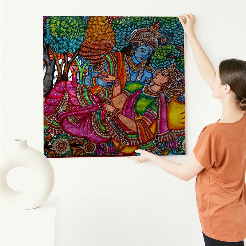 Radha-Krishna Canvas Wall Art media 6