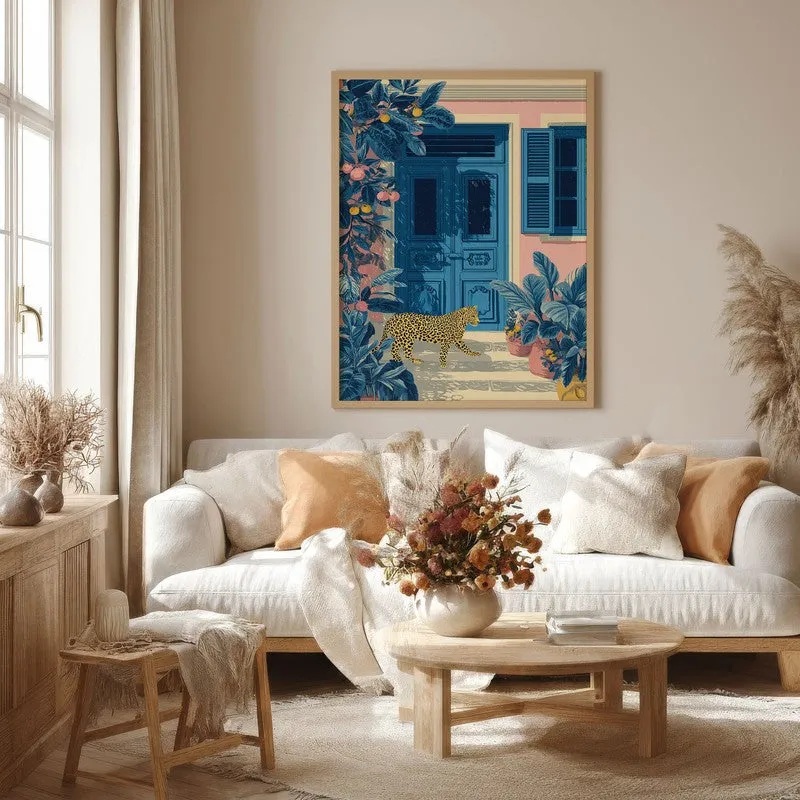 Nature Muse Canvas Wall Painting - Brown Frame media 4