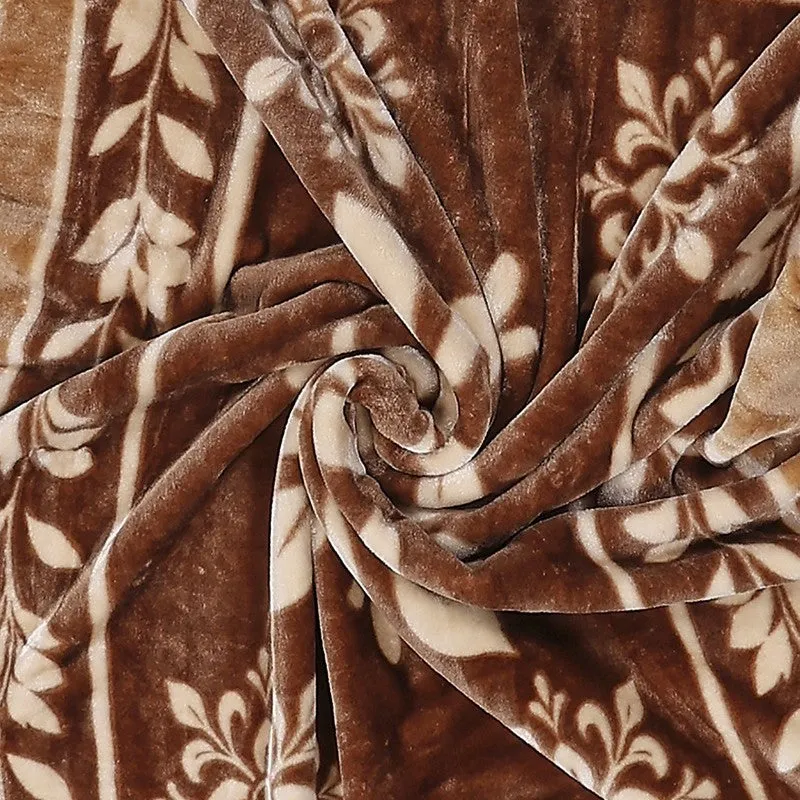 Monte Carlo Midnight Blossom Blanket (Beige)- 540 GSM media 5