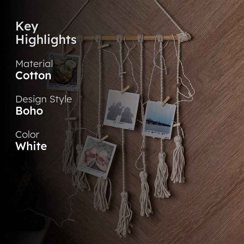 Morly Macrame Photo Hanger media 2