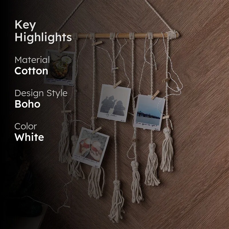 Morly Macrame Photo Hanger media 2