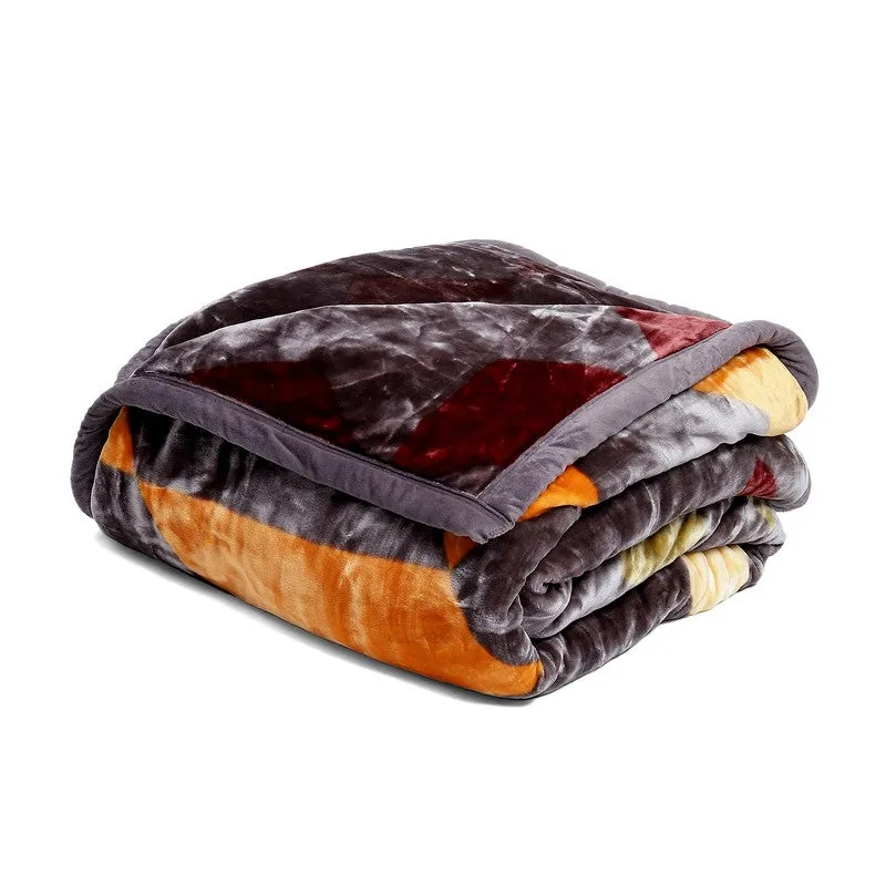 Monte Carlo Autumn Mosaic Blanket - 900 GSM media 5